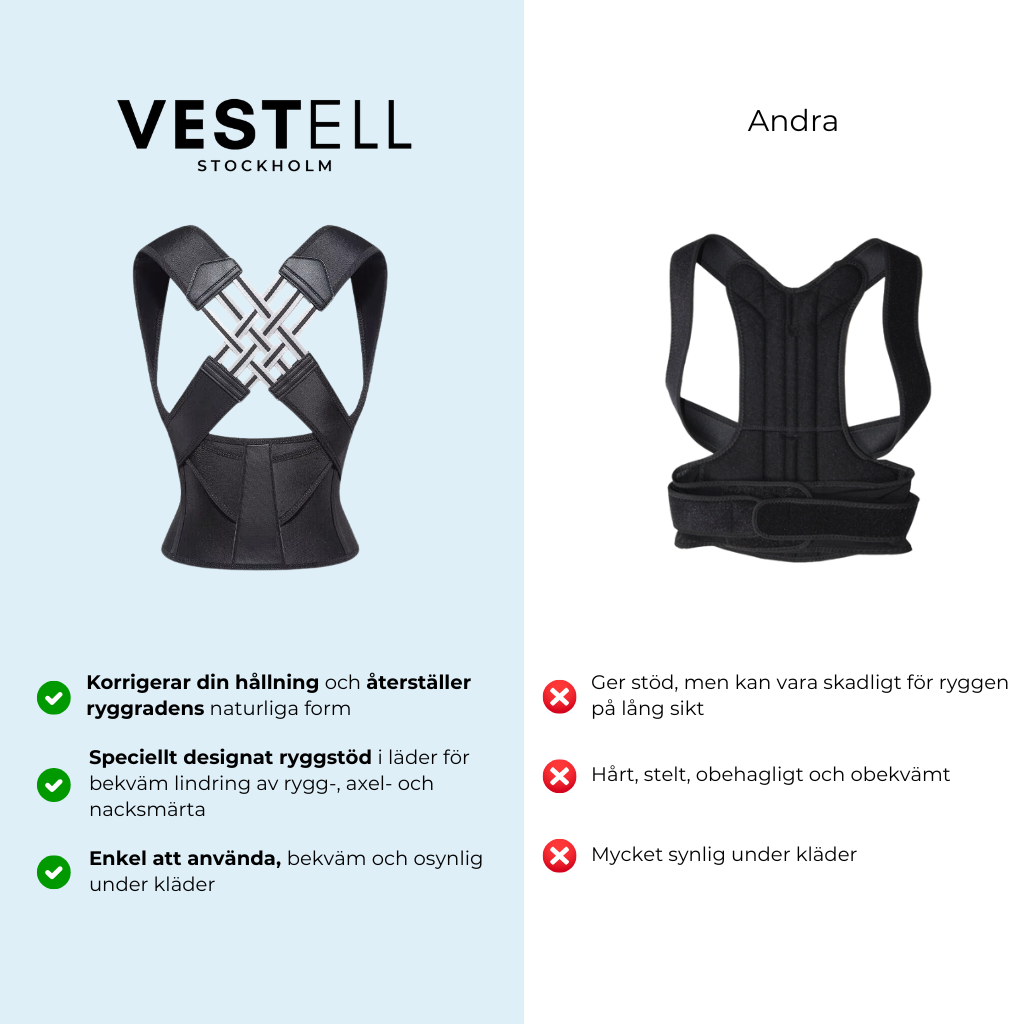 Vestell™ Ergonomisk Hållningsväst